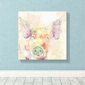 Toile Cochon de collier de la ferme (Insitu (Plancher de Bois))