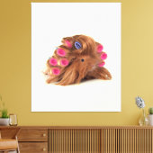 Toile Cochon de Guinée | Drôle Curly Guinea Pig Lover Do (Insitu(Salon))