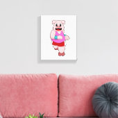 Toile Cochon en cours d'exécution (Insitu(Salon))