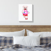 Toile Cochon en cours d'exécution (Insitu(Chambre))