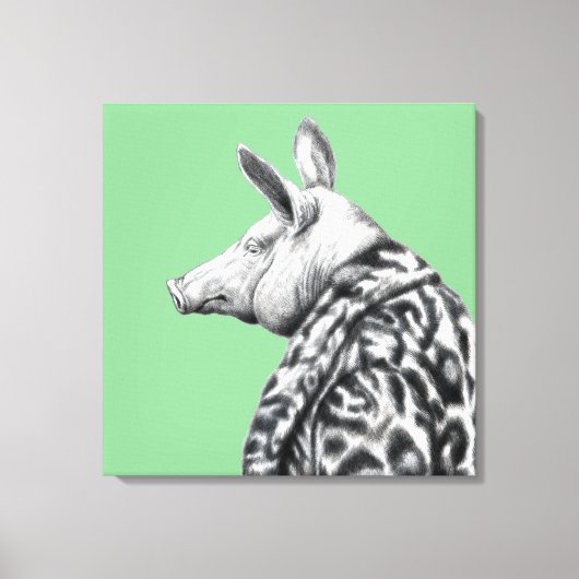 Toile Cochon en fourrure Jaguar (Moegi) (Recto)