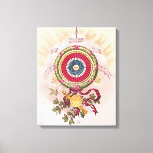 Toile Cockade, emblème de 1848 (Recto)