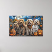 Toile Cockapoo Halloween Épouvantable (Recto)