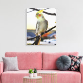 Toile Cockatiel Profile Photograph (Insitu(Salon))