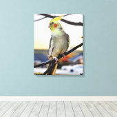 Toile Cockatiel Profile Photograph (Insitu (Plancher de Bois))