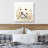 Toile Cocker Spaniel Buff Peinture - Art Chien original (Insitu(Chambre))