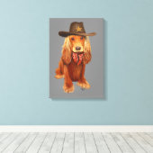 Toile Cocker Spaniel Cowboy (Insitu (Plancher de Bois))