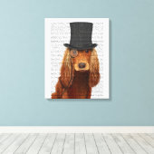 Toile Cocker Spaniel, Hound officiel et Casquette (Insitu (Plancher de Bois))