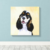 Toile Cocker Spaniel (Parti) Peinture - Art Chien origin (Insitu (Plancher de Bois))