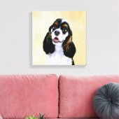 Toile Cocker Spaniel (Parti) Peinture - Art Chien origin (Insitu(Salon))