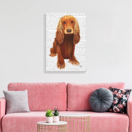 Toile Cocker Spaniel Plain (Insitu(Salon))