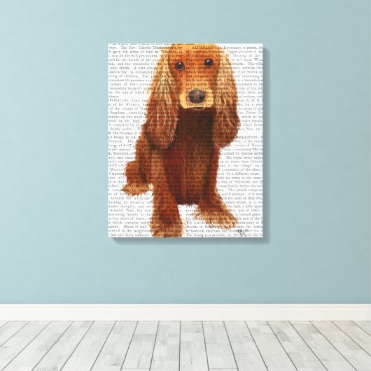 Toile Cocker Spaniel Plain (Insitu (Plancher de Bois))