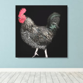Toile Cockerel noir no 4 (Insitu (Plancher de Bois))