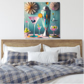 Toile Cocktail atomique futuriste du milieu du siècle (Insitu(Chambre))