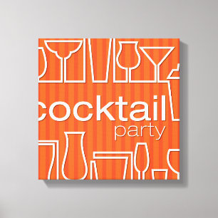 Toile Cocktail orange