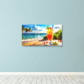 Toile Cocktail sur la plage (Insitu (Plancher de Bois))