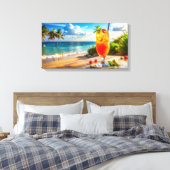 Toile Cocktail sur la plage (Insitu(Chambre))