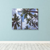 Toile COCO PALMS #2 SUR CANVAS 20 "x 16" (Insitu (Plancher de Bois))