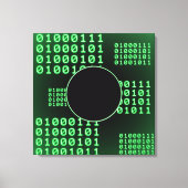 Toile Code binaire pour GEEK (Recto)