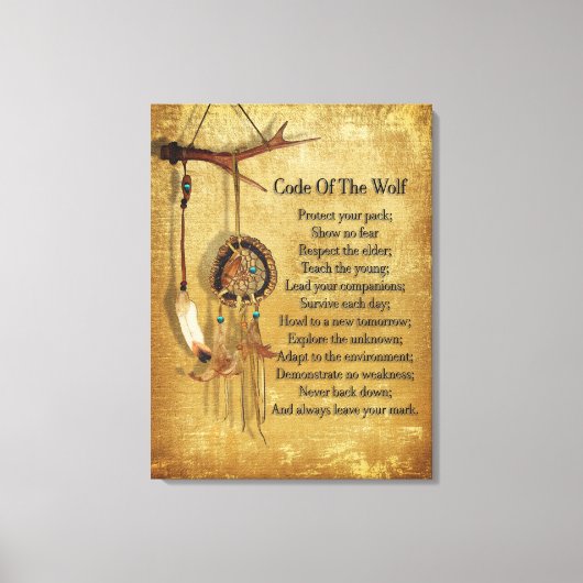 Toile Code du chasseur de loups (Recto)