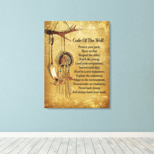 Toile Code du chasseur de loups (Insitu (Plancher de Bois))