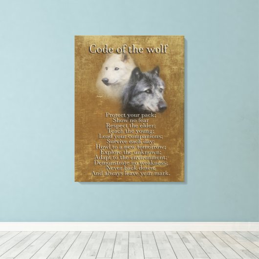 Toile Code du loup (Insitu (Plancher de Bois))