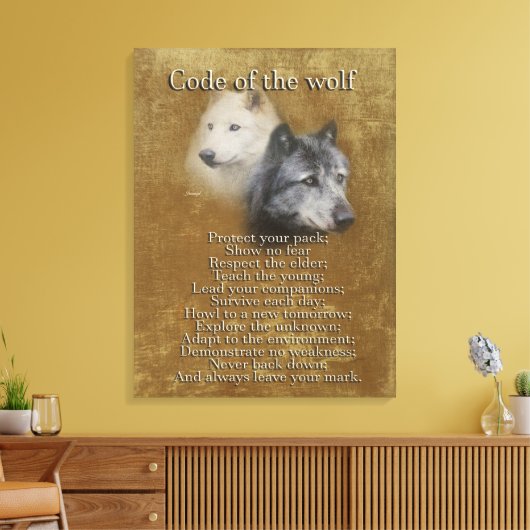 Toile Code du loup (Insitu(Salon))