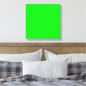 Toile Code hexadécimal vert néon 00FF00 (Insitu(Chambre))