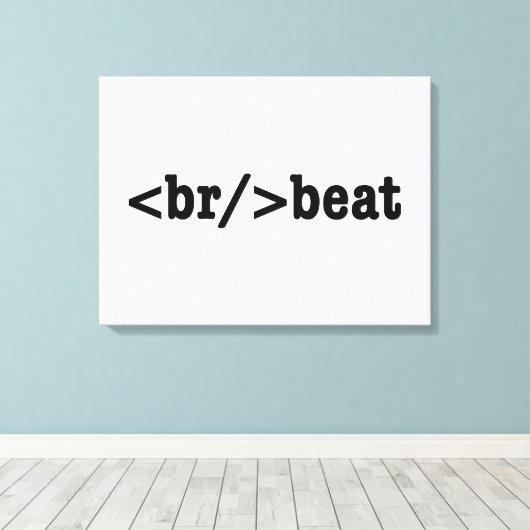 Toile code HTML breakbeat (Insitu (Plancher de Bois))