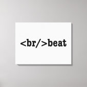 Toile code HTML breakbeat (Recto)