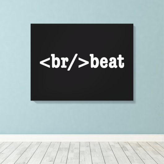Toile code HTML breakbeat (Insitu (Plancher de Bois))
