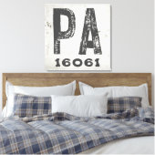 Toile Code Postal de l'État Rustique de Ferme Pennsylvan (Insitu(Chambre))