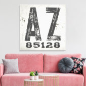 Toile Code Postal Rustique de Ferme d'Arizona (Insitu(Salon))