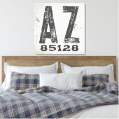 Toile Code Postal Rustique de Ferme d'Arizona (Insitu(Chambre))