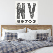 Toile Code Postal Rustique de Ferme du Nevada (Insitu(Chambre))