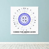 Toile Codé Pour Les Acides Aminés (Code Génétique ADN) (Insitu (Plancher de Bois))