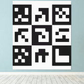 Toile code qr (Insitu (Plancher de Bois))