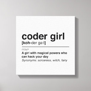 Toile Coder girl