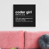 Toile Coder girl (Insitu(Salon))