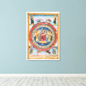 Toile Codex Amiatinus Christ en Majesté (Insitu (Plancher de Bois))