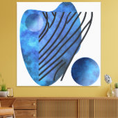 Toile Coeur bleu (Insitu(Salon))