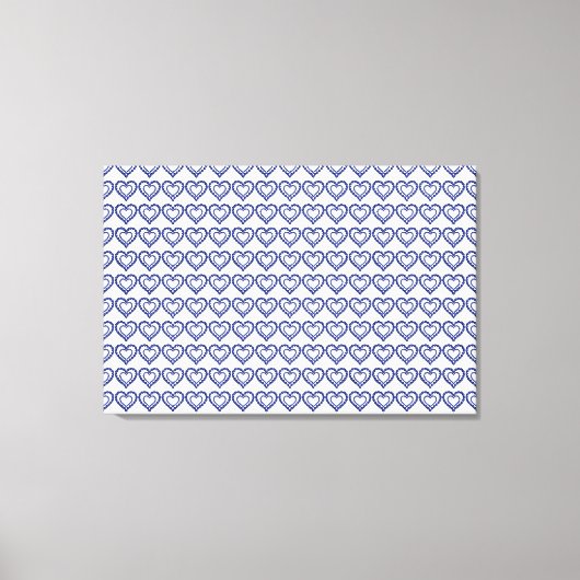 Toile Coeur bleu saphir (Recto)