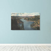 Toile Coeur d'Alene, ID - Vue de Beauty Bay (Insitu (Plancher de Bois))