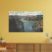 Toile Coeur d'Alene, ID - Vue de Beauty Bay (Insitu(Salon))