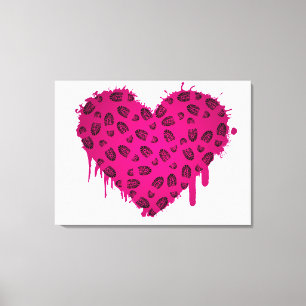 Toile coeur d'amorce