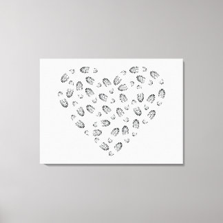 Toile coeur d'amorce