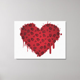 Toile coeur d'amorce
