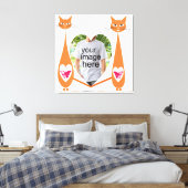 Toile Coeur d'amour de chat modifiable - Conception de t (Insitu(Chambre))