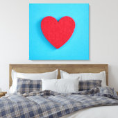 Toile Coeur d'amour rouge (Insitu(Chambre))