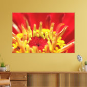 Toile Coeur de fleurs de Zinnia (Insitu(Salon))
